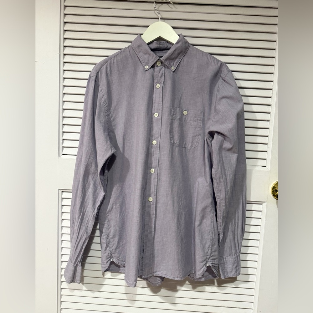 Todd Snyder Lavender  Button-Down Shirt 
Long Sleeve Size Large